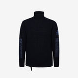 Wool and Nylon Turtleneck Sweater PR275300 Filato Lana 300 Blue