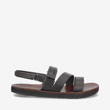 Sandal 32162A Leather Liscio Black