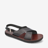 Sandal 32164A Leather Liscio Black