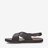 Sandal 32164A Leather Liscio Black