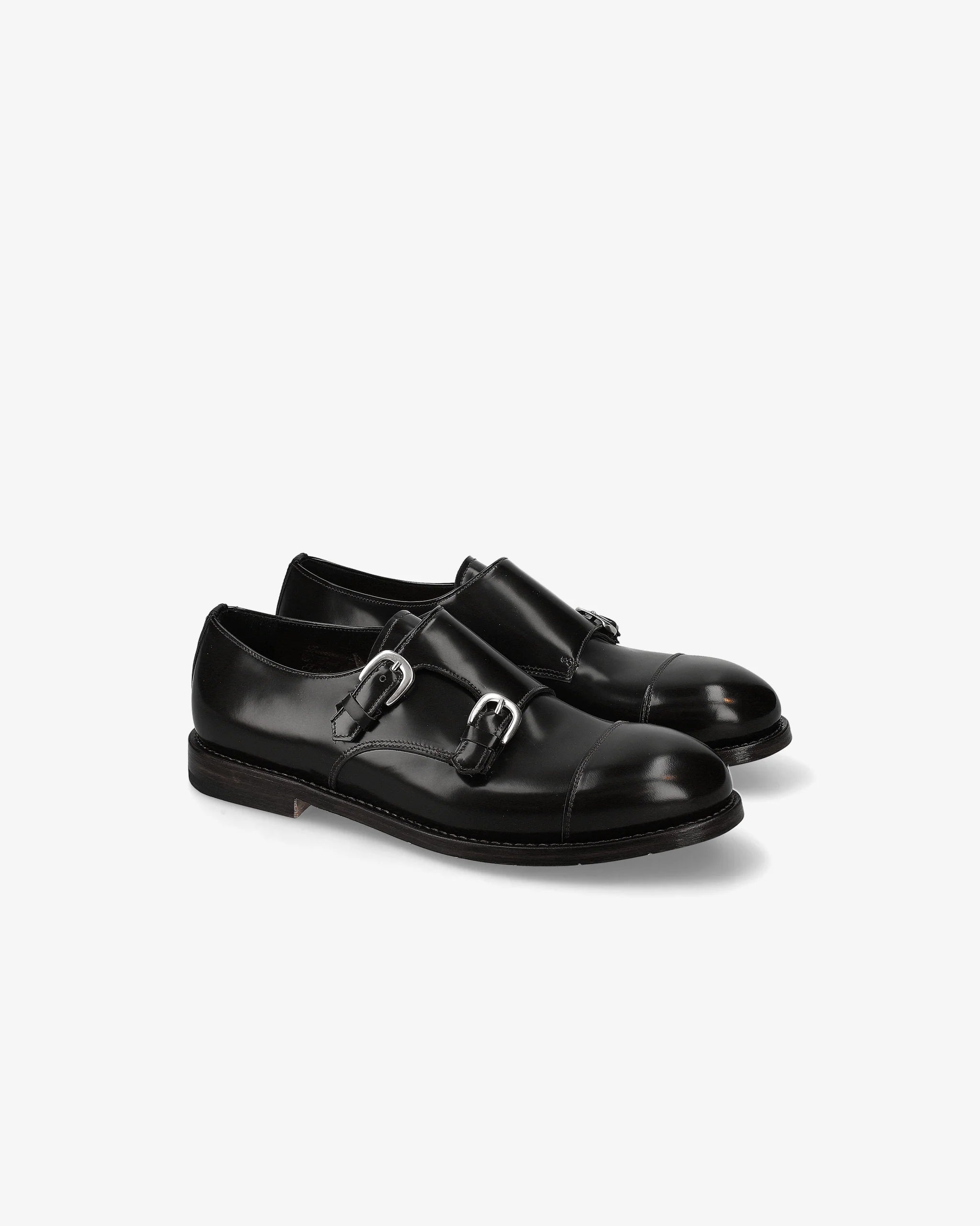 Binder Nero Premiata Men's Classic 5Hole Black Leather Derby Shoe