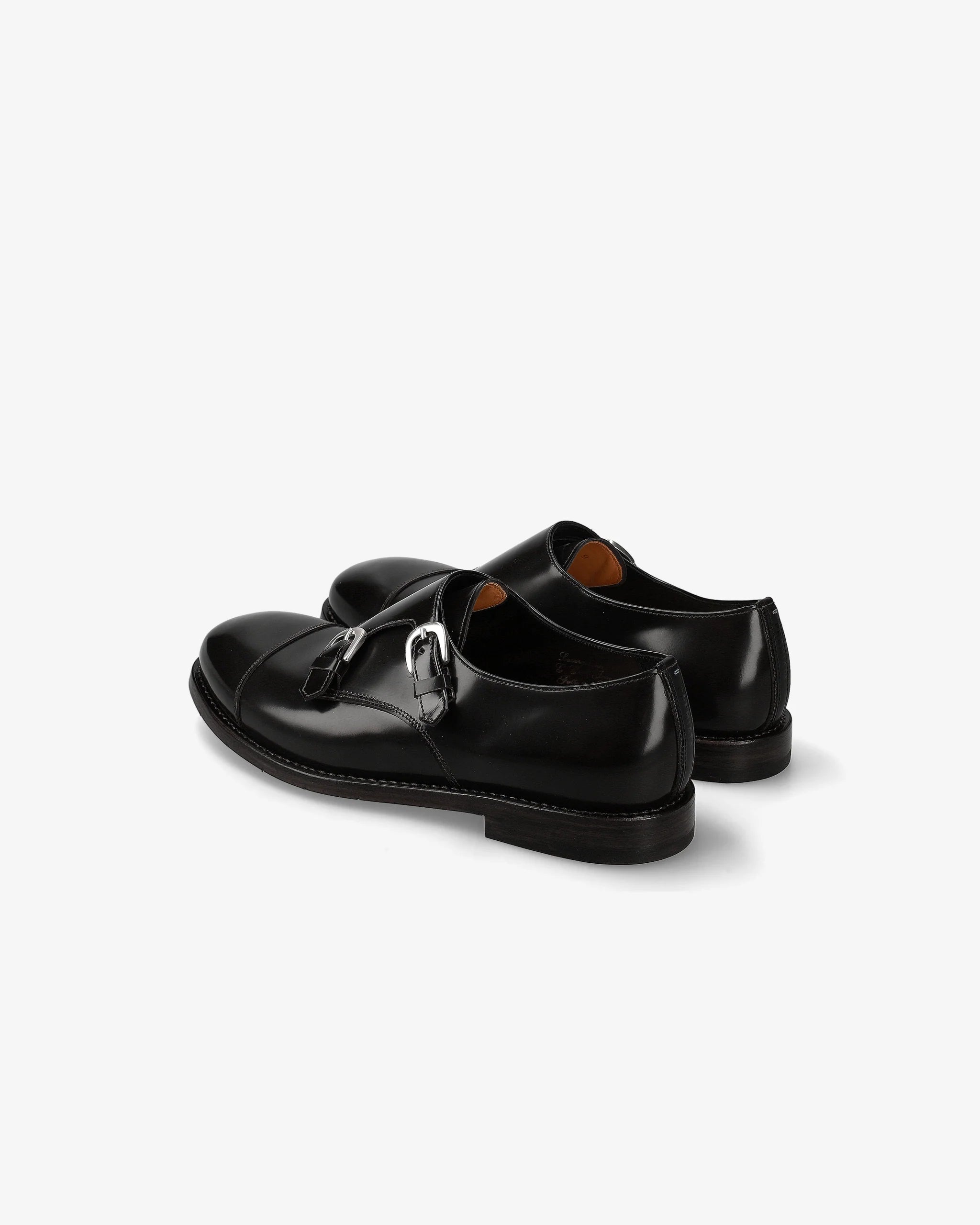 Binder Nero Premiata Men's Classic 5Hole Black Leather Derby Shoe