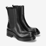 Ankle Boot M6338A Gaucho Nero + Heidi Brushed Leather Booties