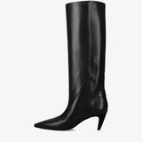 Cher high calfskin boots M6804A Garda Nero