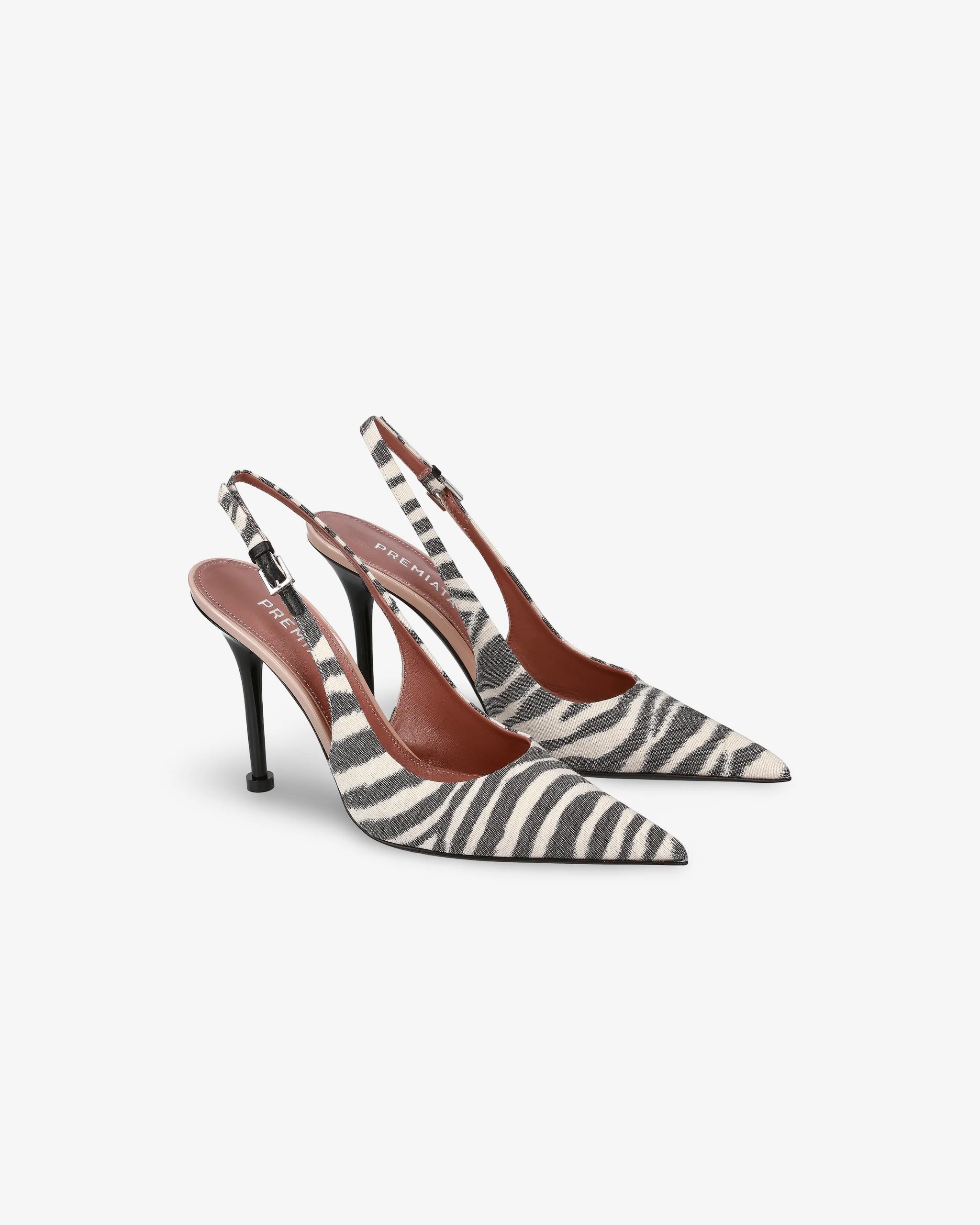 Chanel Canvas Zebra with Glossy Black Stiletto Heel | Premiata.us Chanel Canvas Zebra with Glossy Black Stiletto Heel | Premiata.us