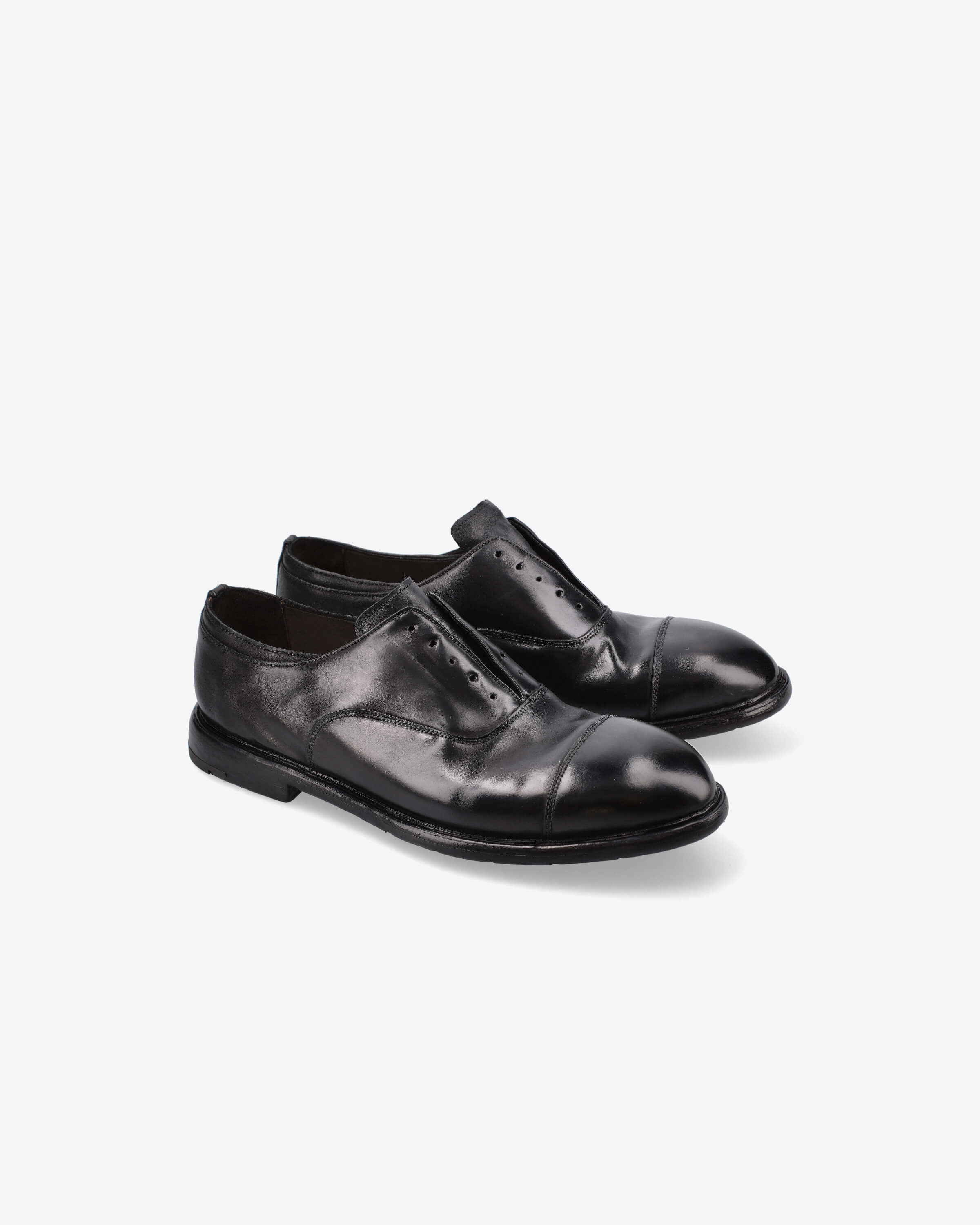 Derby Oxford PRE605D Black Cordovan – Premiata.us