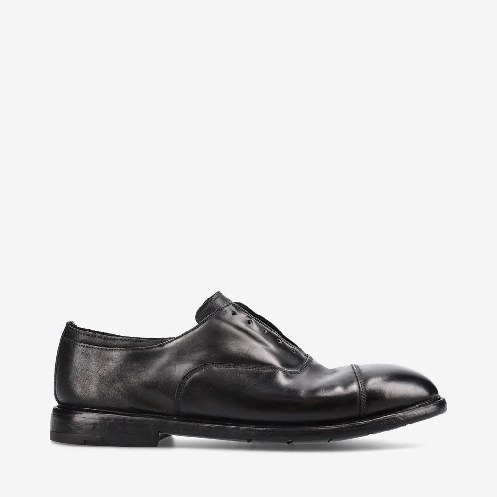 Premiata lace-up leather derby shoes - Black