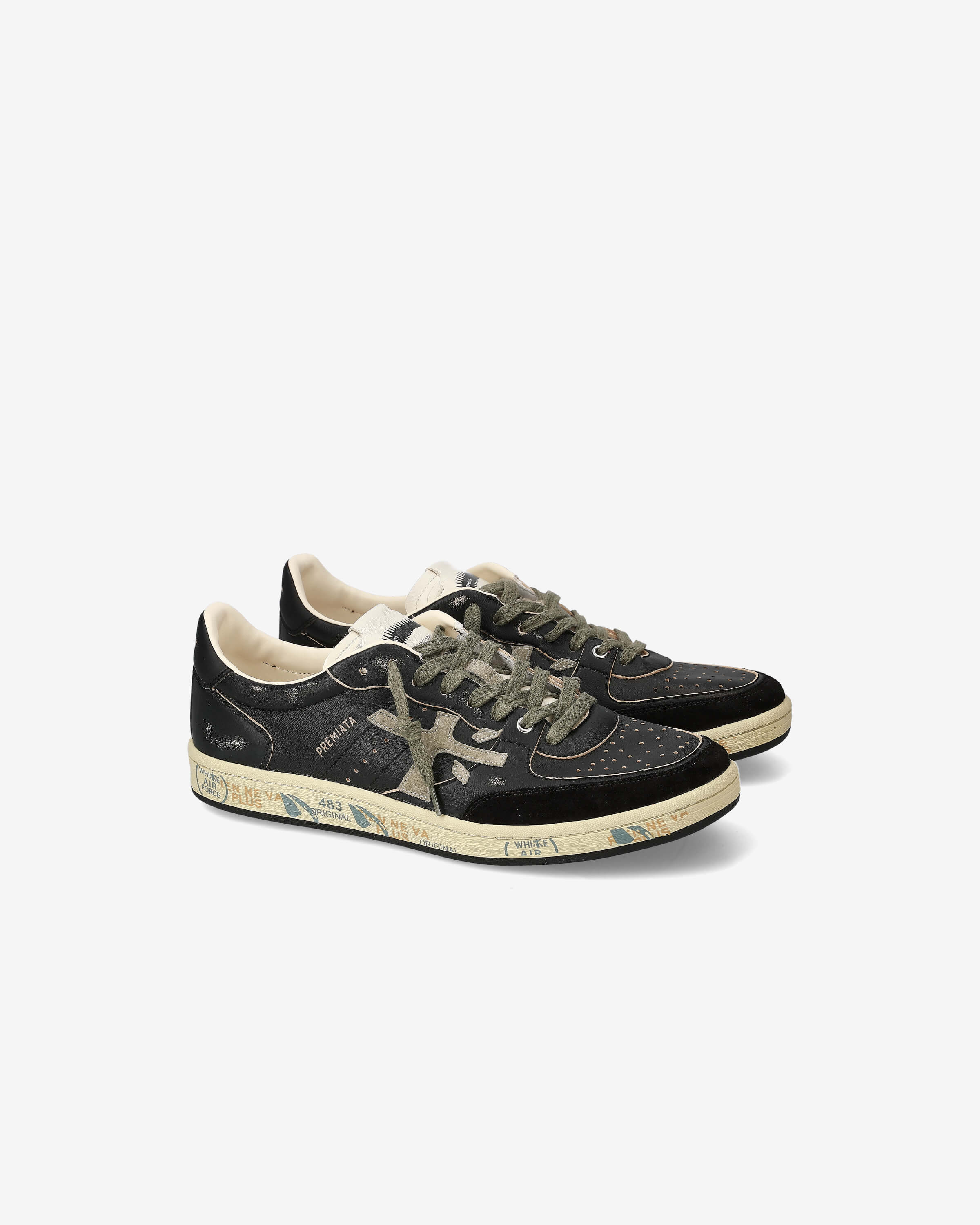 Basket Clay Sneakers – Unisex Leather and Suede Style – Premiata.us