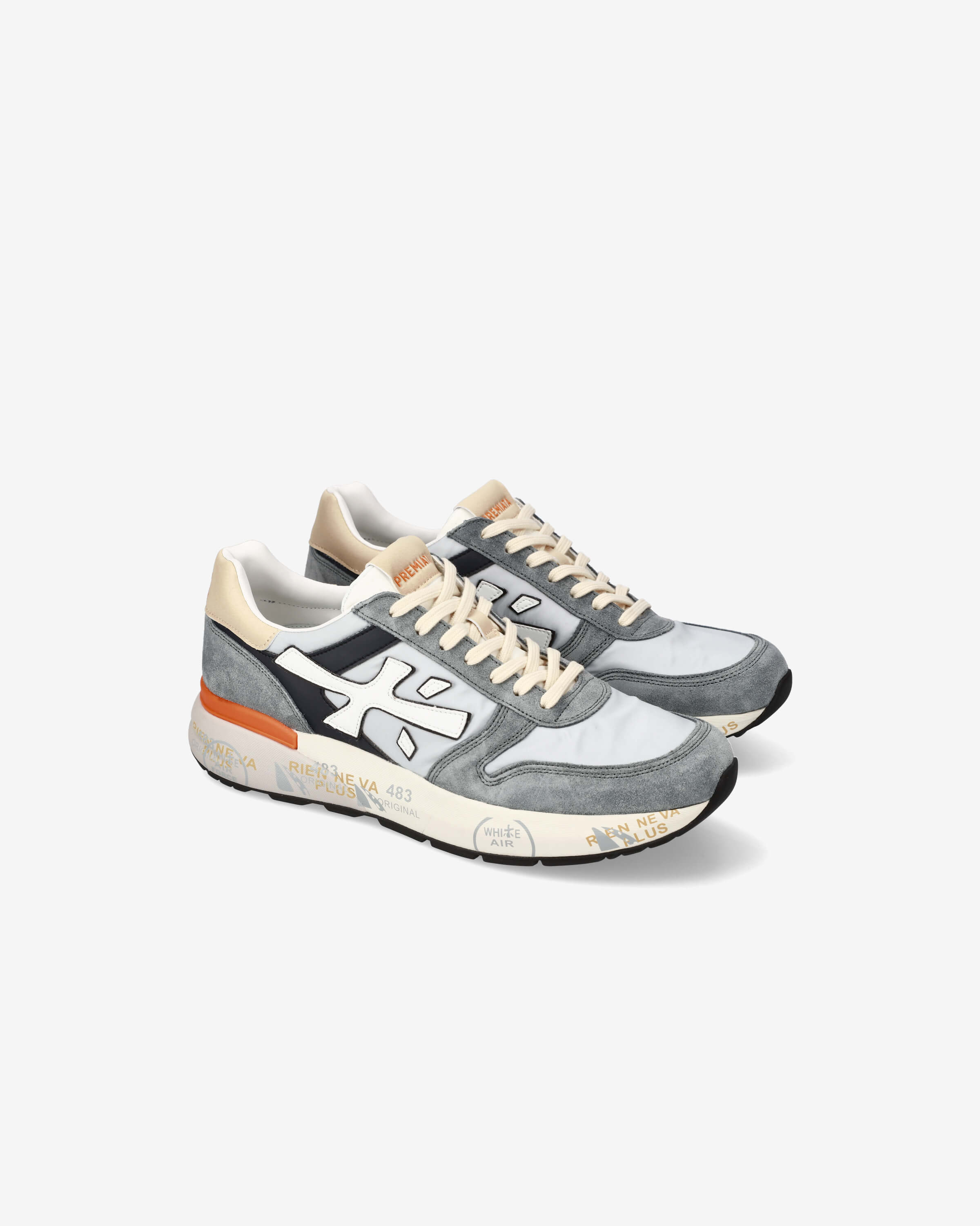 Premiata MultiColour Sneakers met suède lederen details Premiata MultiColour Sneakers met suède lederen details